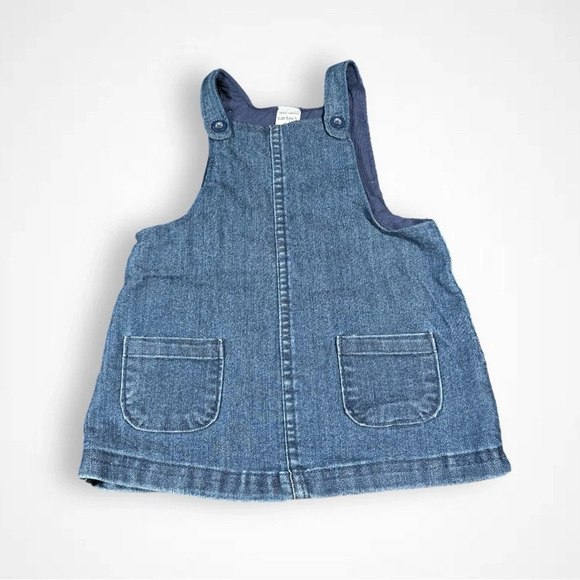 4/$20 Carter’s  Blue Denim Dress - Picture 1 of 5